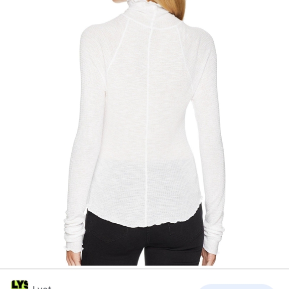 Free People White Thermal Top "Make it Easy" XS - Picture 2 of 3